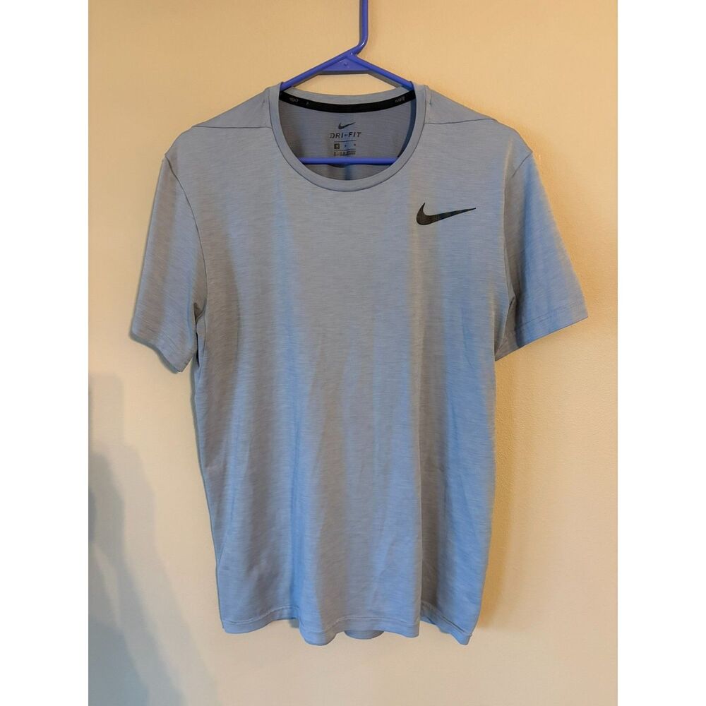 Nike Dri-Fit Grey Mens Short Sleeved Shirt